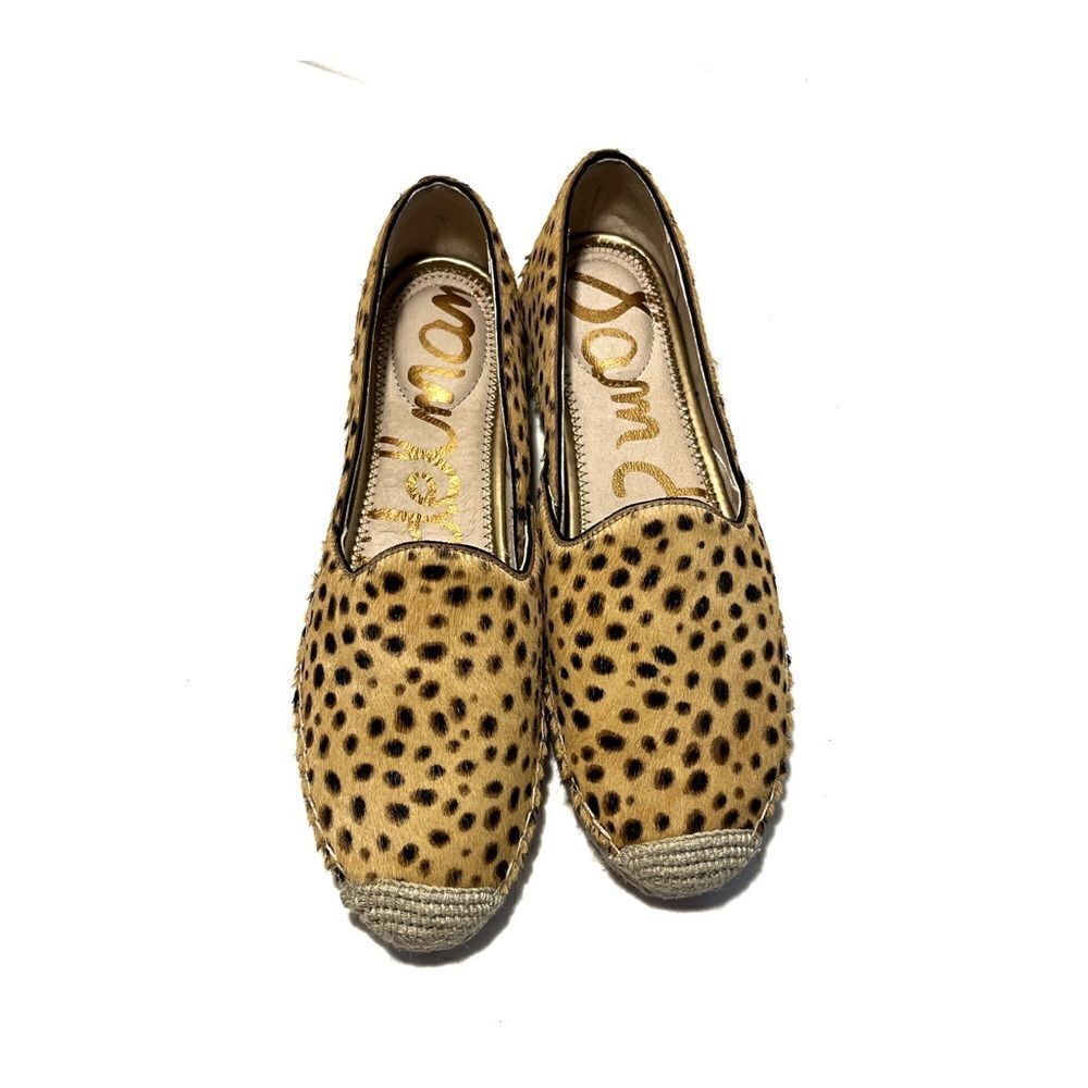 🎉HP 🎉NIB Sam Edelman Kesia Tan Cheeta Flats - Picture 3 of 11